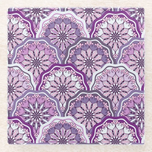 Dessous-de-verre En Verre Motif vintage (Devant)