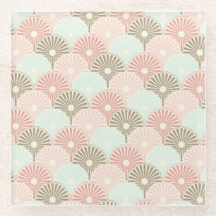 Dessous-de-verre En Verre Motif vintage japonais