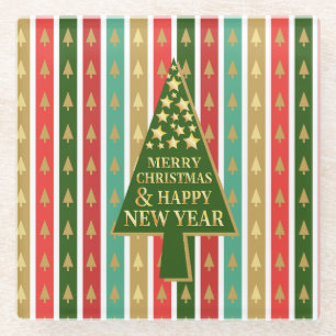 Dessous-de-verre En Verre Motifs de Noël - Design élégant et chic