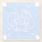 Dessous-de-verre En Verre Mouche comme un oiseau (Dos)