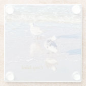 Dessous-de-verre En Verre Mouettes de l'île Coney (Dos)