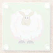 Dessous-de-verre En Verre Mouton blanc souple (Dos)