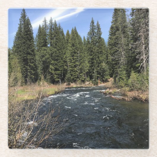 Dessous-de-verre En Verre Muir Creek, Oregon (Devant)