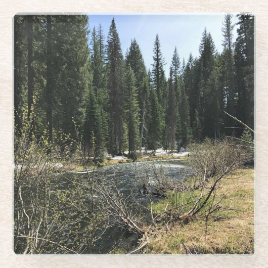 Dessous-de-verre En Verre Muir Creek, Oregon (Devant)