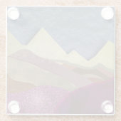 Dessous-de-verre En Verre Mulberry Mountains (Dos)