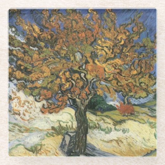 Dessous-de-verre En Verre Mulberry Tree par van Gogh (Devant)