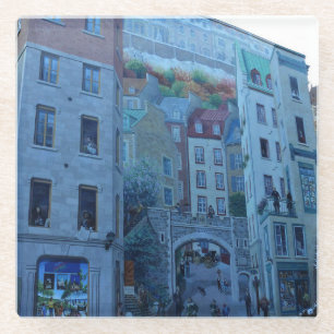 Dessous-de-verre En Verre Mural à Old Québec, Québec, Canada