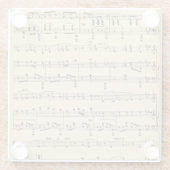 Dessous-de-verre En Verre Musique Antique Sheet (Dos)