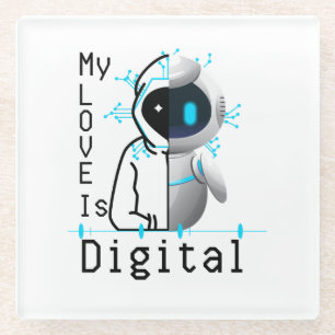 Dessous-de-verre En Verre My Love is Digital.w