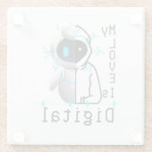 Dessous-de-verre En Verre My Love is Digital.w (Dos)