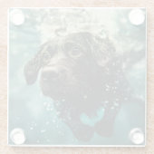 Dessous-de-verre En Verre Natation Labrador Chiot Design sous-marin (Dos)