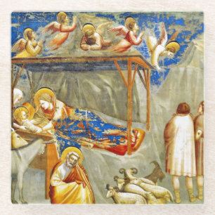 Dessous-de-verre En Verre Nativité Naissance de Jésus