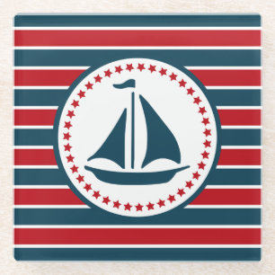 Dessous-de-verre En Verre Nautical design