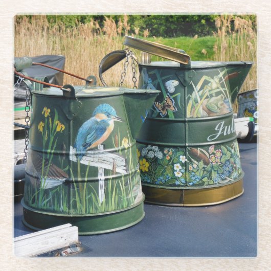 DESSOUS-DE-VERRE EN VERRE NAVIRES (Devant)