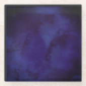 Dessous-de-verre En Verre Navy blue Design Coaster (Devant)