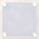 Dessous-de-verre En Verre Navy blue Design Coaster (Dos)