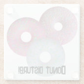 Dessous-de-verre En Verre Ne dérange pas ! (Dos)