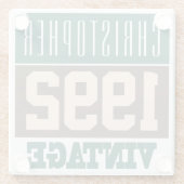 Dessous-de-verre En Verre Né en 1992 avec le nom chrétien (Dos)