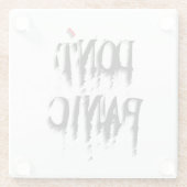 Dessous-de-verre En Verre Ne pas paniquer.b (Dos)