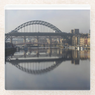 Dessous-de-verre En Verre Newcastle Quayside & le pont Tyne