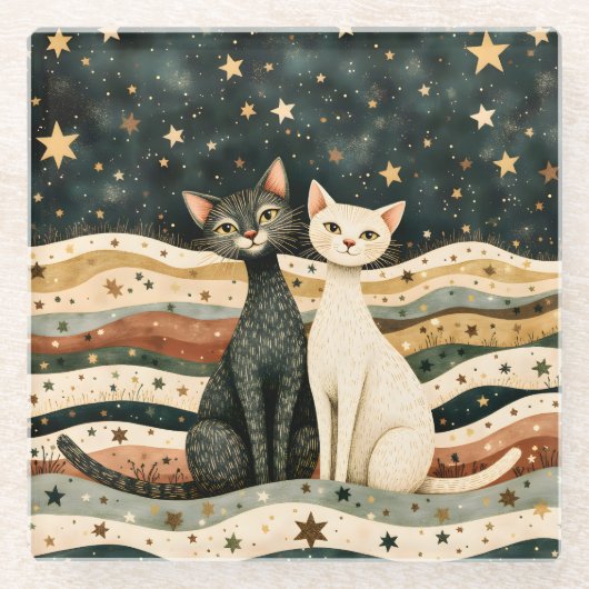 Dessous-de-verre En Verre Night Sky (Devant)