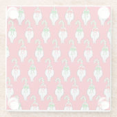 Dessous-de-verre En Verre Noël à Cat Butt (Dos)