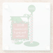 Dessous-de-verre En Verre Noël De Deux Noms Elfes (Dos)