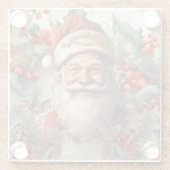 Dessous-de-verre En Verre Noël du Père Noël Saint Nicolas (Dos)