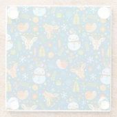 Dessous-de-verre En Verre Noël mignon (Dos)