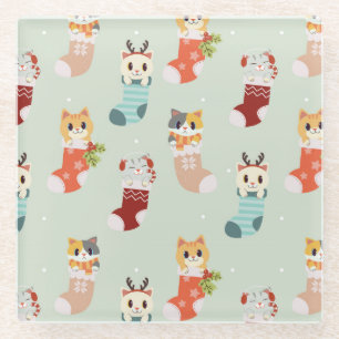 Dessous-de-verre En Verre Noël mignon