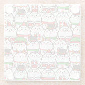 Dessous-de-verre En Verre Noël mignon (Dos)