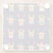 Dessous-de-verre En Verre Noël mignon (Dos)