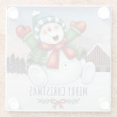 Dessous-de-verre En Verre Noël mignon (Dos)