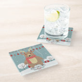 Dessous-de-verre En Verre Noël mignon (Incliné)