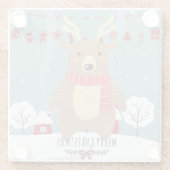 Dessous-de-verre En Verre Noël mignon (Dos)