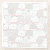 Dessous-de-verre En Verre Noël mignon (Dos)