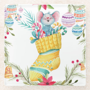 Dessous-de-verre En Verre Noël mignon