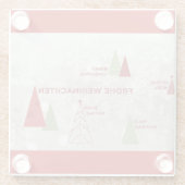 Dessous-de-verre En Verre Noël Moderne Vacances Salutations Dessous de verre (Dos)