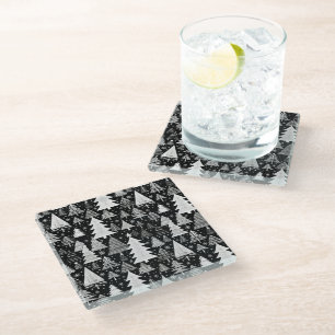 Dessous-de-verre En Verre Noël monochrome