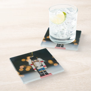 Dessous-de-verre En Verre Noël SlipperyJoe nutcracker figurine ornement