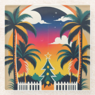 Dessous-de-verre En Verre Noël tropical