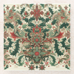 Dessous-de-verre En Verre Noël victorien/classique/Vintage