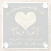 Dessous-de-verre En Verre Noir et dessous de verre d'idées de cadeau (Dos)