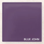 Dessous-de-verre En Verre Nom de la couleur violette de Blue John<br><div class="desc">Nom de la couleur violette de Blue John</div>