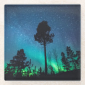 Dessous-de-verre En Verre Northern Lights Norvège (Devant)