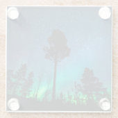 Dessous-de-verre En Verre Northern Lights Norvège (Dos)