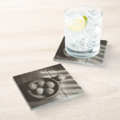 Dessous-de-verre En Verre Nostalgie du baseball - Baseballs (Incliné)