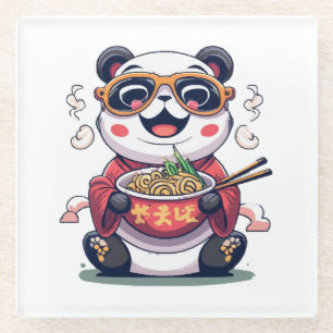 Dessous-de-verre En Verre Nouilles de Panda