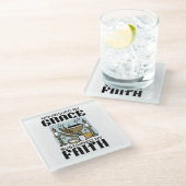 Dessous-de-verre En Verre Nourished by Grace, Sustained by Faith Design (Incliné)