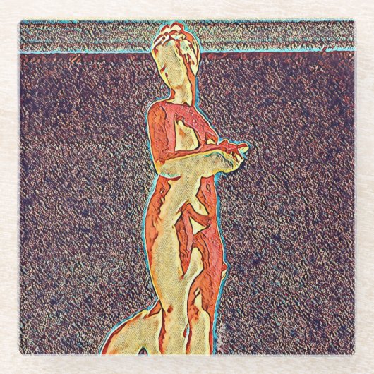 Dessous-de-verre En Verre Nouveau Jazz (Devant)